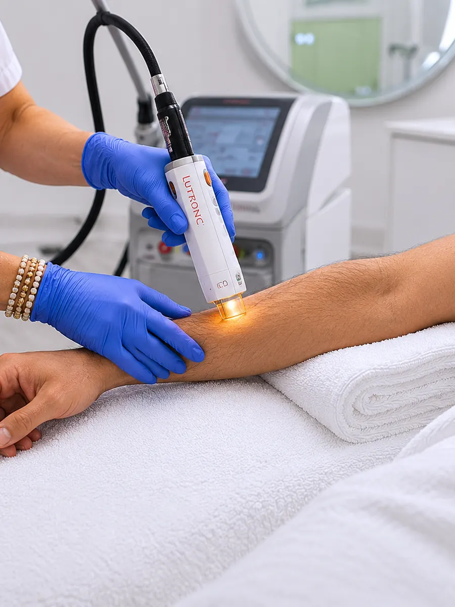 Arm laser hair removal treatment at Aroma Toronto