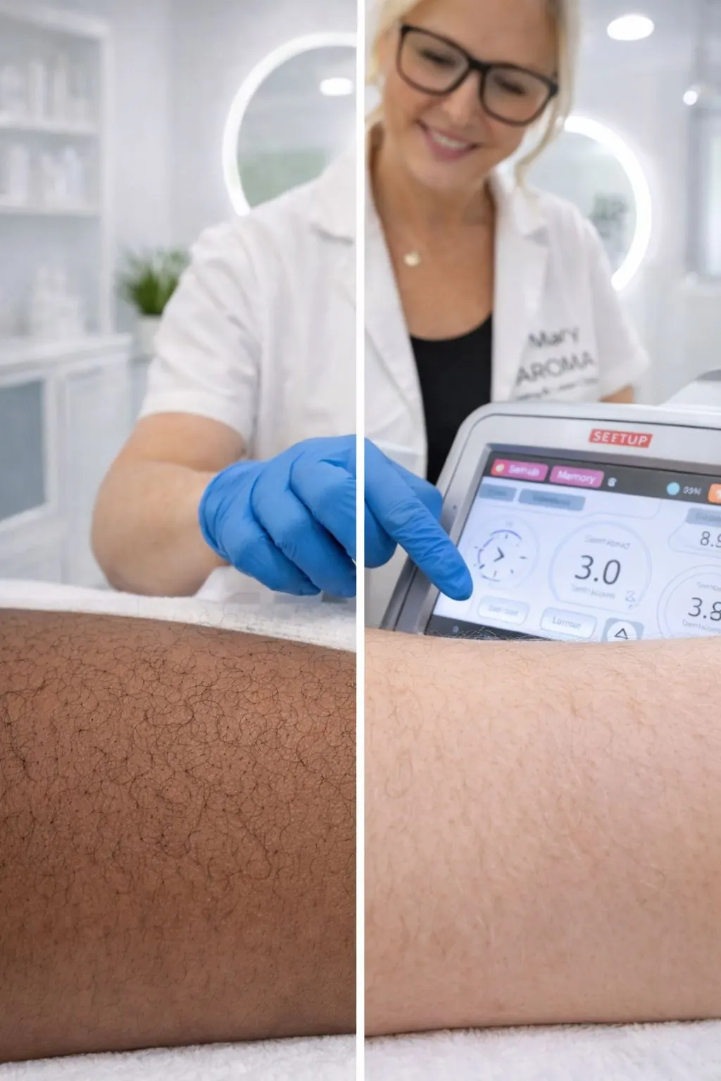 Laser hair removal guidance for different hair textures at Aroma Toronto