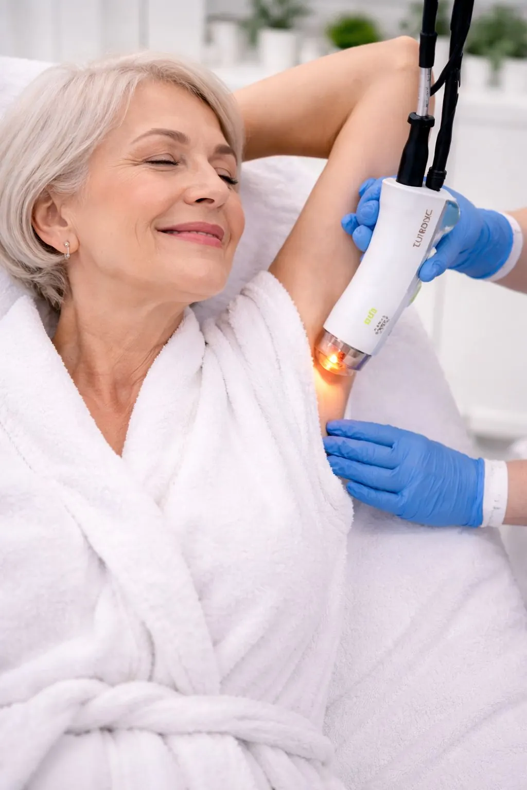 Laser hair removal guidance for seniors at Aroma Toronto