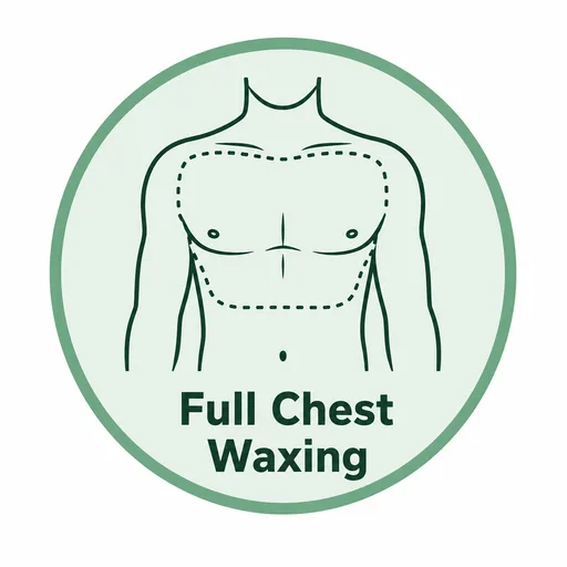 Chest and stomach waxing icon